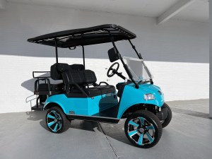 Teal Evolution Pro Lithium Golf Cart 01